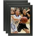thumbnail image 1 of ArtToFrames 8" x 14" Black Matte Reverse Picture Frame, 8.5x14 inch Black Wood Poster Frame (WOM-4029), 3 Pack, 1 of 7