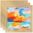 thumbnail image 1 of ArtToFrames 8" x 14" Classic Gold Picture Frame, 8.5x14 inch Gold MDF Poster Frame (WOM-4498), 3 Pack, 1 of 7
