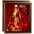 thumbnail image 1 of ArtToFrames 8" x 14" Contrast Walnut Picture Frame, 8.5x14 inch Brown Wood Poster Frame (WOM-4932), 2 Pack, 1 of 7