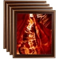 thumbnail image 1 of ArtToFrames 8" x 14" Contrast Walnut Picture Frame, 8.5x14 inch Brown Wood Poster Frame (WOM-4932), 4 Pack, 1 of 7