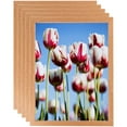 thumbnail image 1 of ArtToFrames 8" x 14" Red Oak Wood Picture Frame, 8.5x14 inch Brown Wood Poster Frame (WOM-4878), 5 Pack, 1 of 6