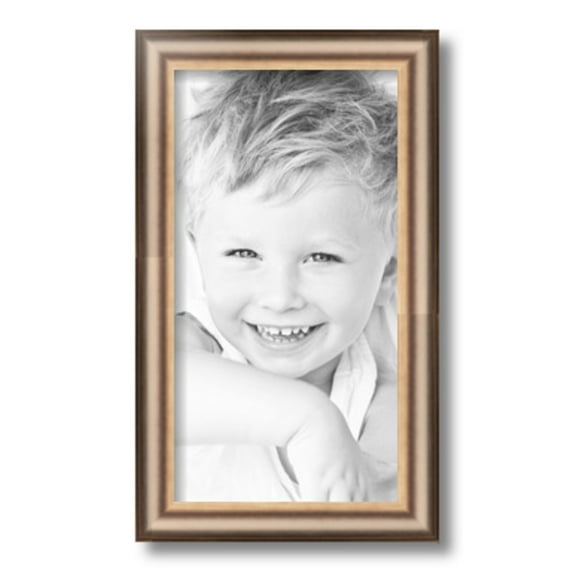 ArtToFrames 8" x 15" Anique Silver Picture Frame, 8x15 inch Silver Wood Poster Frame (WOM-4964)