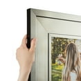 thumbnail image 1 of ArtToFrames 8" x 15" Platinum Ridge Brushed Slvr Picture Frame, 8x15 inch Silver Wood Poster Frame (WOM-5249),  Pack, 1 of 6