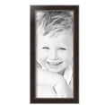 thumbnail image 1 of ArtToFrames 8" x 18" Dark Mahogany Silver Picture Frame, 8x18 inch Multi Wood Poster Frame (WOM-5024),  Pack, 1 of 4