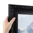 thumbnail image 1 of ArtToFrames 8" x 19" Majestic Black Picture Frame, 8x19 inch Black Wood Poster Frame (WOM-5120), Pack, 1 of 7