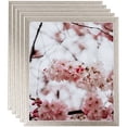 thumbnail image 1 of ArtToFrames 8" x 20" Bright Silver Picture Frame, 8x20 inch Silver Wood Poster Frame (WOM-4752), 5 Pack, 1 of 7
