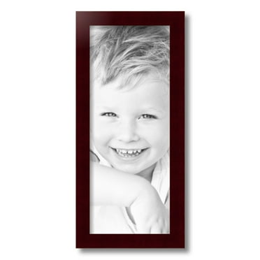 ArtToFrames 8" x 20" Cherry Picture Frame, 8x20 inch Red Wood Poster Frame (WOM-4309)