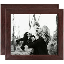 ArtToFrames 8" x 20" Cherry Picture Frame, 8x20 inch Red Wood Poster Frame (WOM-4334), 2 Pack