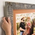 thumbnail image 1 of ArtToFrames 8" x 20" Real Reclaimed Barnwood 2.5 Inch Picture Frame, 8x20 inch Brown Wood Poster Frame (WOM-4660), 1 of 7