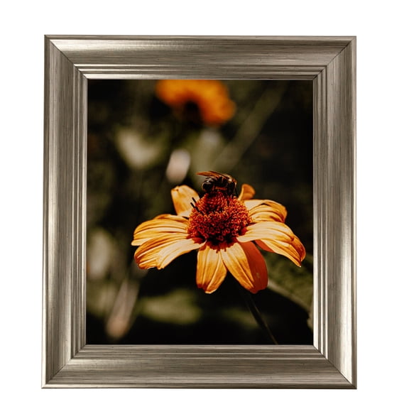 ArtToFrames 8" x 20" Silver Picture Frame, 8x20 inch Silver MDF Poster Frame (WOM-4445), 1 Pack