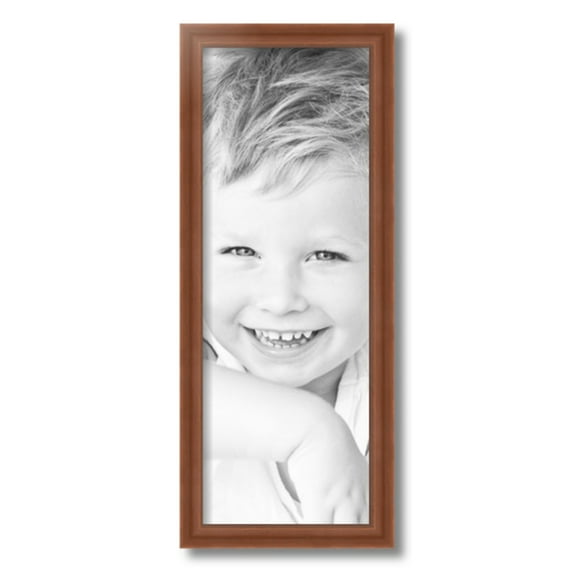 ArtToFrames 8" x 22" Painted Dark Orange Picture Frame, 8x22 inch Red Wood Poster Frame (WOM-4950)