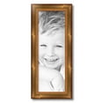 thumbnail image 1 of ArtToFrames 8" x 23" Gold Leaf Picture Frame, 8x23 inch Gold Wood Poster Frame (WOM-4947), 1 of 7
