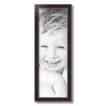 ArtToFrames 8" x 24" Dark Mahogany Silver Picture Frame, 8x24 inch Multi Wood Poster Frame (WOM-5024), Pack
