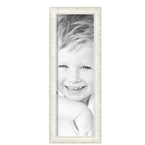 ArtToFrames 8" x 25" Classic White Picture Frame, 8x25 inch White Wood Poster Frame (WOM-5004), Pack