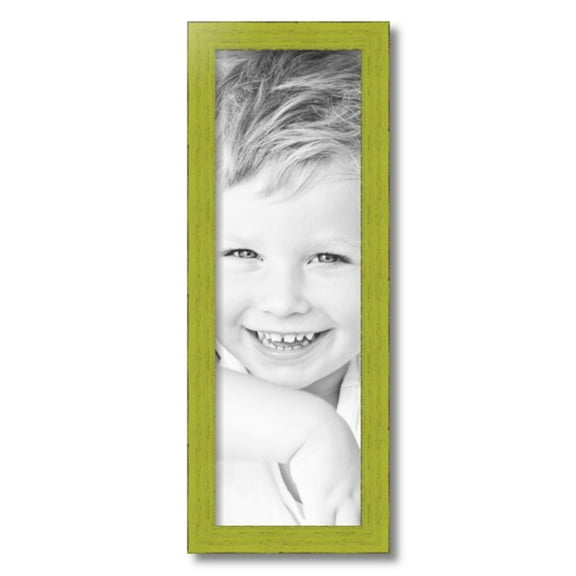 ArtToFrames 8" x 25" Modern Green Picture Frame, 8x25 inch Green Wood Poster Frame (WOM-4589),  Pack