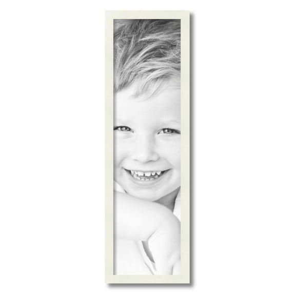 ArtToFrames 8" x 29" White Picture Frame, 8x29 inch White Wood Poster Frame (WOM-5138)