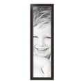 thumbnail image 1 of ArtToFrames 8" x 30" Dark Mahogany Silver Picture Frame, 8x30 inch Multi Wood Poster Frame (WOM-5024),  Pack, 1 of 4