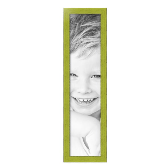 ArtToFrames 8" x 35" Modern Green Picture Frame, 8x35 inch Green Wood Poster Frame (WOM-4589),  Pack