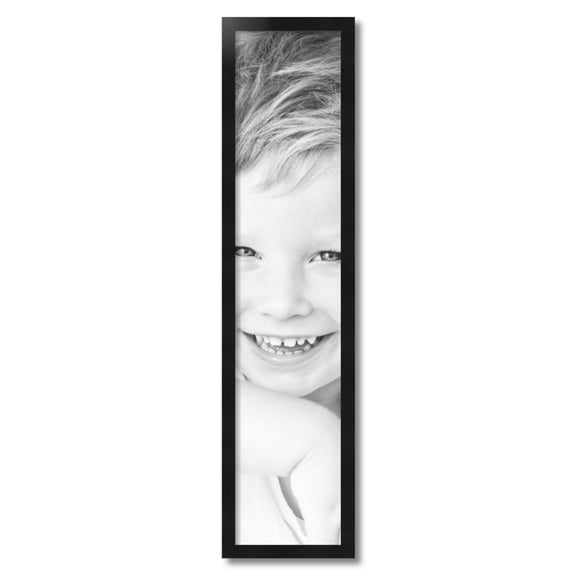 ArtToFrames 8" x 37" Black Picture Frame, 8x37 inch Black Wood Poster Frame (WOM-5139)