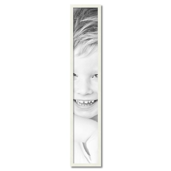 ArtToFrames 8" x 48" White Picture Frame, 8x48 inch White Wood Poster Frame (WOM-5138)