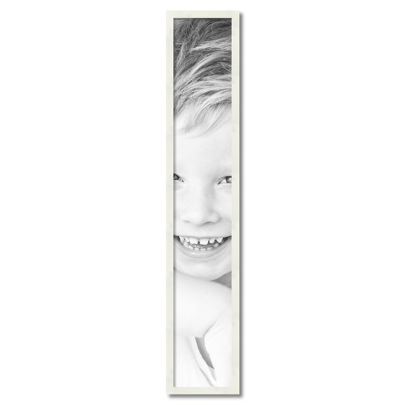 ArtToFrames 8x48 inch White Picture Frame, White 8" x 48" Wood Poster Frame (WOM-5140) 1234