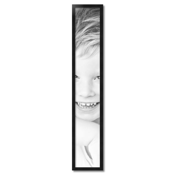 ArtToFrames 8" x 49" Black Picture Frame, 8x49 inch Black Wood Poster Frame (WOM-5139)