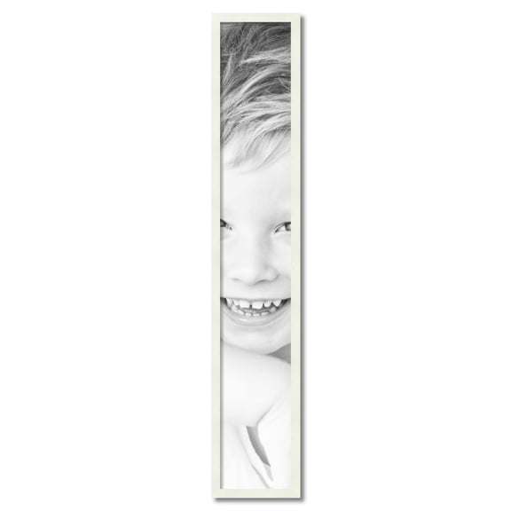 ArtToFrames 8" x 50" White Picture Frame, 8x50 inch White Wood Poster Frame (WOM-5138)