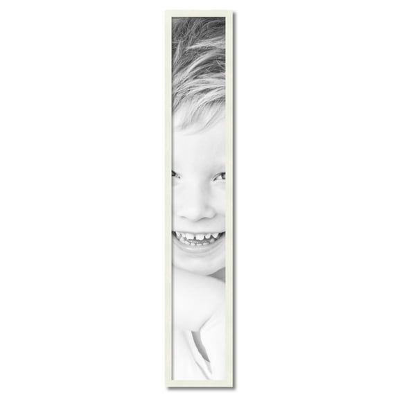 ArtToFrames 8" x 51" White Picture Frame, 8x51 inch White Wood Poster Frame (WOM-5138)