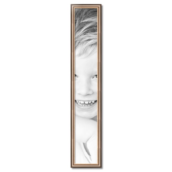 ArtToFrames 8" x 52" Anique Silver Picture Frame, 8x52 inch Silver Wood Poster Frame (WOM-4964)