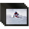 thumbnail image 1 of ArtToFrames 8" x 8" Black Stain Picture Frame, 8x8 inch Black Wood Poster Frame (WOM-4088), 4 Pack, 1 of 8