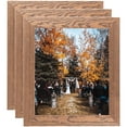 thumbnail image 1 of ArtToFrames 8" x 8" Honey Picture Frame, 8x8 inch Brown Wood Poster Frame (WOM-4459), 3 Pack, 1 of 6