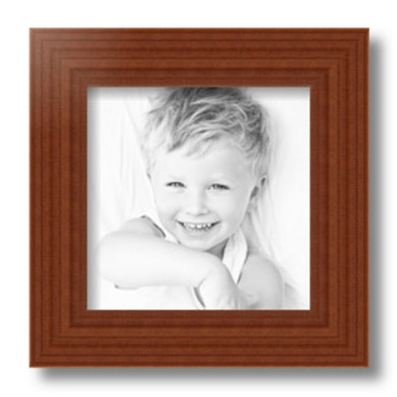 ArtToFrames 8" x 8" Honey Stain Picture Frame, 8x8 inch Brown Wood Poster Frame (WOM-4349), 5 Pack