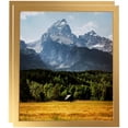 thumbnail image 1 of ArtToFrames 8" x 8" Warm Square Gold Picture Frame, 8x8 inch Multi Wood Poster Frame (WOM-5102), 2 Pack, 1 of 6