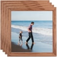 thumbnail image 1 of ArtToFrames 8" x 9" Honey Picture Frame, 8x9 inch Brown Wood Poster Frame (WOM-4085), 4 Pack, 1 of 7