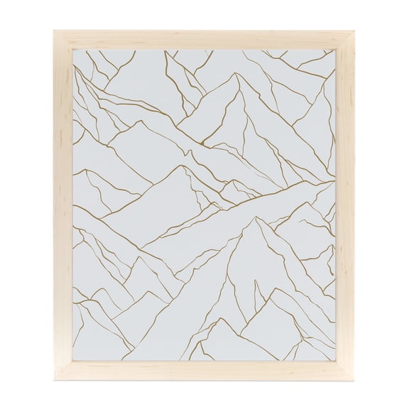 ArtToFrames 8x10" Clear Maple Picture Frame, White Wood Poster Frame, with Regular Glass and Foam Backing 3/16 inch (FBPL-4113)