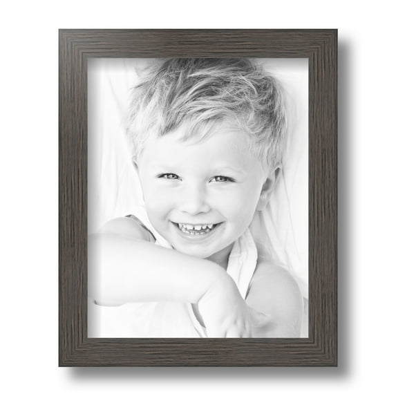 ArtToFrames 8x10 Inch Melinga Oak Gray Picture Frame, This Gray Wood Poster Frame is Great for Your Art or Photos, Comes with Regular Glass (4657)