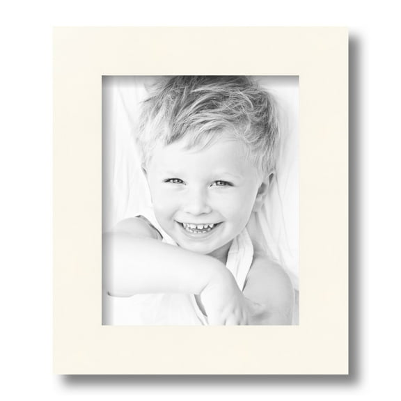 ArtToFrames 8x10 Inch White Picture Frame, This White Wood Poster Frame is Great for Your Art or Photos, Comes with Regular Glass (4114)