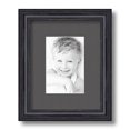 thumbnail image 1 of ArtToFrames 8x10" Matted Picture Frame with 4x6" Single Mat Photo Opening Framed in 1.25" Black Stain on Solid Red Oak and 2" Charcoal Mat (FWM-4083-8x10), 1 of 8