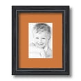 thumbnail image 1 of ArtToFrames 8x10" Matted Picture Frame with 4x6" Single Mat Photo Opening Framed in 1.25" Black Stain on Solid Red Oak and 2" Octoberfest Mat (FWM-4083-8x10), 1 of 8