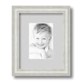 thumbnail image 1 of ArtToFrames 8x10 Matted Picture Frame with 4x6 Single Mat Photo Opening Framed in 1.25 Off White Wash on Ash and 2 Candlewick Mat (FWM-4098-8x10), 1 of 8