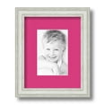 thumbnail image 1 of ArtToFrames 8x10 Matted Picture Frame with 4x6 Single Mat Photo Opening Framed in 1.25 Off White Wash on Ash and 2 Tulip Mat (FWM-4098-8x10), 1 of 8