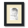 thumbnail image 1 of ArtToFrames 8x10 Matted Picture Frame with 4x6 Single Mat Photo Opening Framed in 1.25 Satin Black and 2 Cream Mat (FWM-3926-8x10), 1 of 8