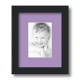 thumbnail image 1 of ArtToFrames 8x10 Matted Picture Frame with 4x6 Single Mat Photo Opening Framed in 1.25 Satin Black and 2 Lavender Mist Mat (FWM-3926-8x10), 1 of 8