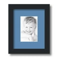 thumbnail image 1 of ArtToFrames 8x10 Matted Picture Frame with 4x6 Single Mat Photo Opening Framed in 1.25 Satin Black and 2 Liberty Blue Mat (FWM-3926-8x10), 1 of 8