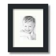 thumbnail image 1 of ArtToFrames 8x10" Matted Picture Frame with 4x6" Single Mat Photo Opening Framed in 1.25" Satin Black and 2" Porcelain Mat (FWM-3926-8x10), 1 of 8