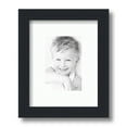 thumbnail image 1 of ArtToFrames 8x10" Matted Picture Frame with 4x6" Single Mat Photo Opening Framed in 1.25" Satin Black and 2" Super White Mat (FWM-3926-8x10), 1 of 8