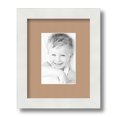 thumbnail image 1 of ArtToFrames 8x10 Matted Picture Frame with 4x6 Single Mat Photo Opening Framed in 1.25 Satin White Frame and 2 Desert Sand Mat (FWM-3966-8x10), 1 of 8
