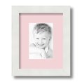 thumbnail image 1 of ArtToFrames 8x10 Matted Picture Frame with 4x6 Single Mat Photo Opening Framed in 1.25 Satin White Frame and 2 Hollyhock Mat (FWM-3966-8x10), 1 of 8