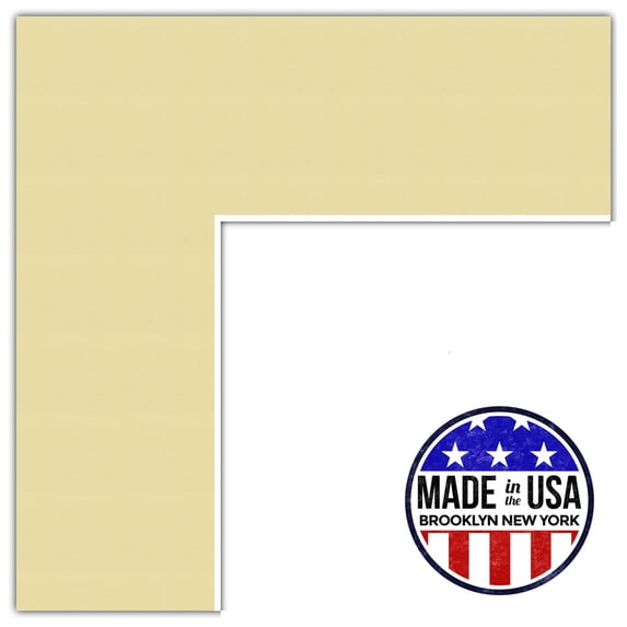 ArtToFrames 8x11" Buttercup Custom Mat for Picture Frame with Opening for 4x7" Photos. Mat Only, Frame Not Included (MAT-186)