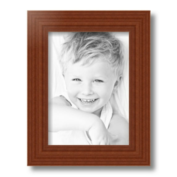ArtToFrames 8x11" Honey Picture Frame, Brown Wood Poster Frame, with Regular Glass and 2 (FBPL-4349)